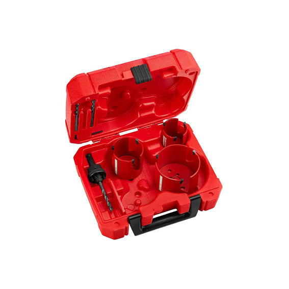 #Milwaukee Hole Saw Kit Big Hawg W/ Carbide Teeth 7PC 49-56-9280