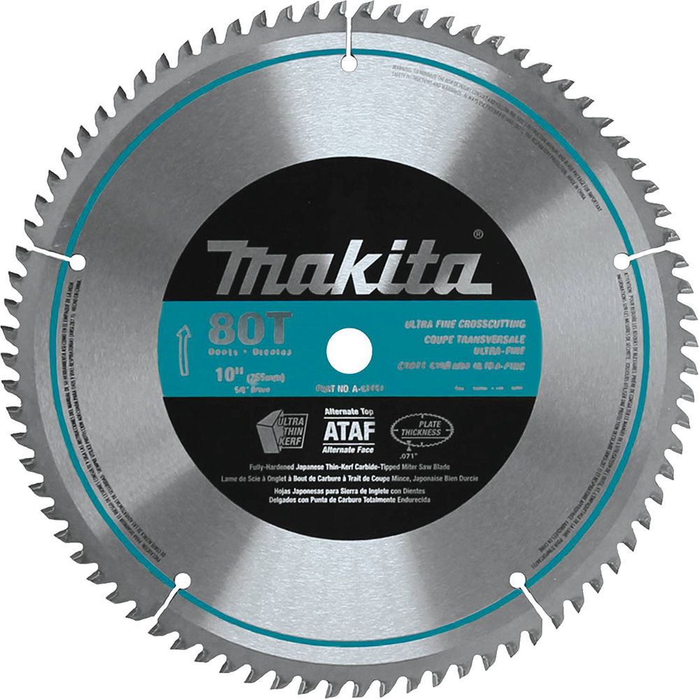 Makita 10" 80T Fine Crosscutting Carbide-t A-93681