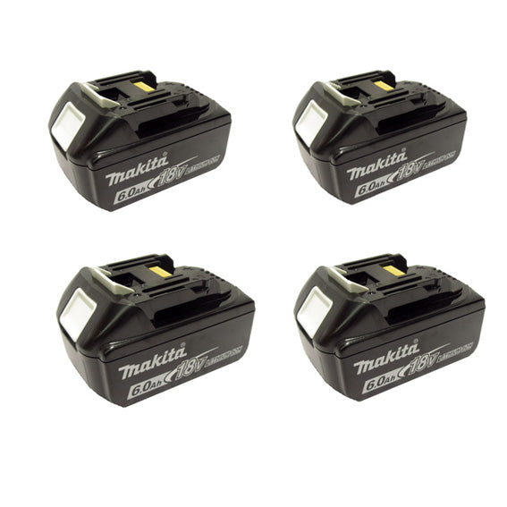 Makita 6.0Ah Lithium-Ion Battery 18V LXT BL1860 -4 pack