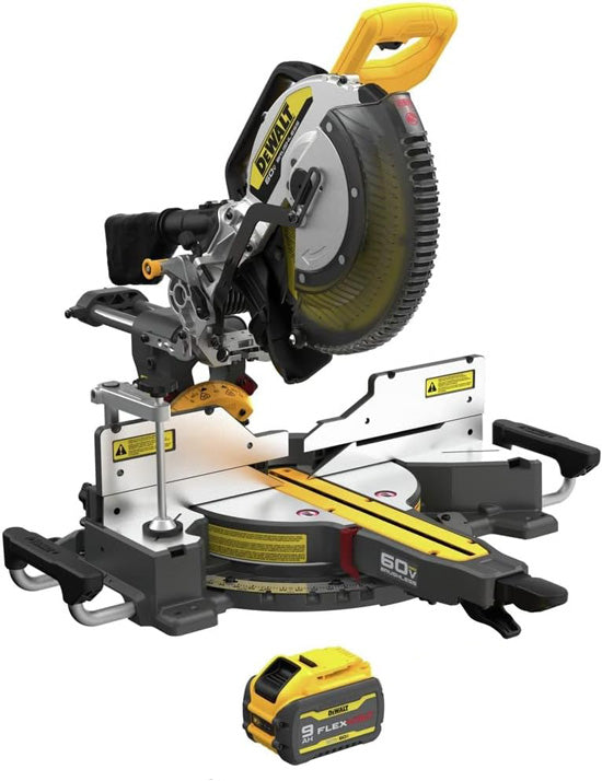#DeWalt Double Bevel Sliding Mitre Saw 12" 60V DCS781 Kit