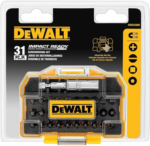DeWalt DWAX100IR Impact Ready Screwdriving 31 Piece Set