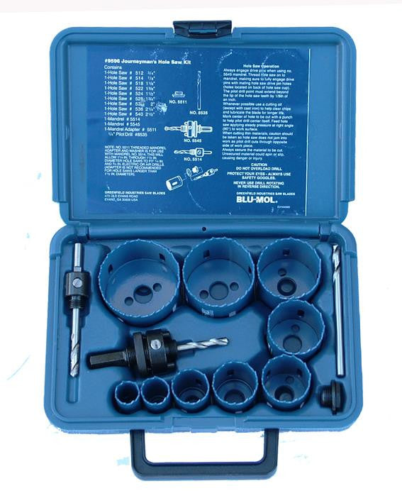 BI-METAL Blu-Mol Hole Saw Set