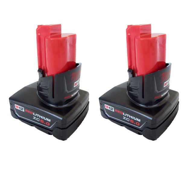 Milwaukee 6.0Ah Battery M12 XC 48-11-2460 -2 Pack