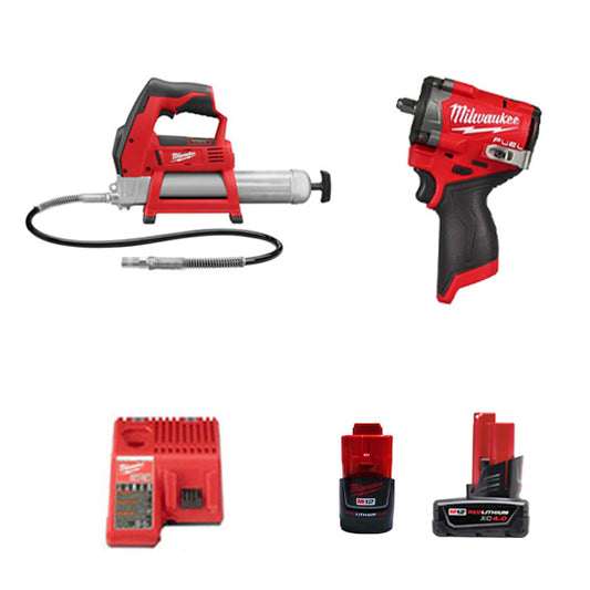 *Milwaukee M12 Greasegun & Wrench Combo Kit