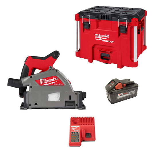 #Milwaukee Plunge Track Saw 6 1/2" Packout Kit 2831-20/M18FPS55