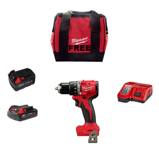 #Milwaukee M18 Compact Brushless 1/2" Hammer Drill/Driver Kit