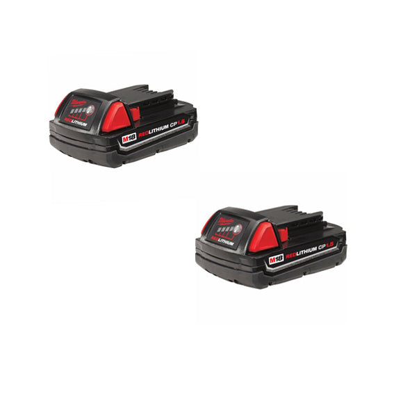 Milwaukee 48-11-1815 M18 1.5Ah Battery (2 Pack)