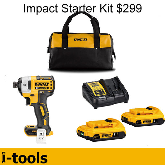 #DeWalt Impact Driver Kit 3-Speed 18/20V Max XR Brushless DCF887 -2Ah