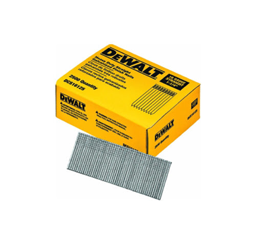 DeWalt 16g 1-1/4 galv straight finish nails 2500