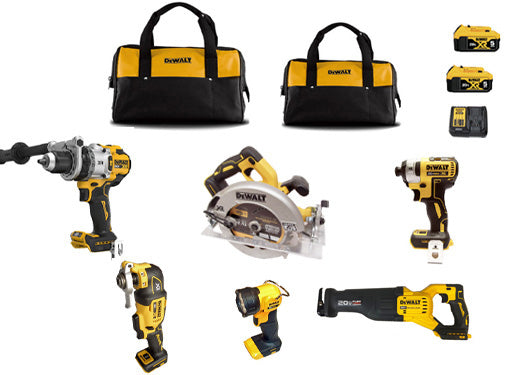 #Dewalt Combo 6 Piece Brushless XR Premium Kit- Multi Tool