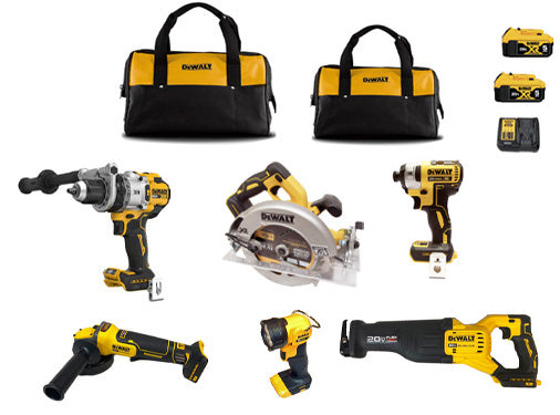 #Dewalt Combo 6 Piece Brushless XR Premium Kit- Grinder