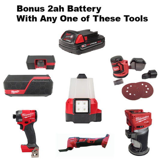 Milwaukee 2AH Battery M18 Tool Special