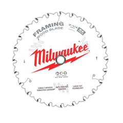 Milwaukee 24T 7 1/4 " /184mm Framing Circular Saw Blade