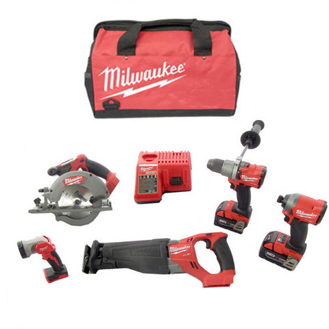 Milwaukee M18 Fuel 5 Piece Kit