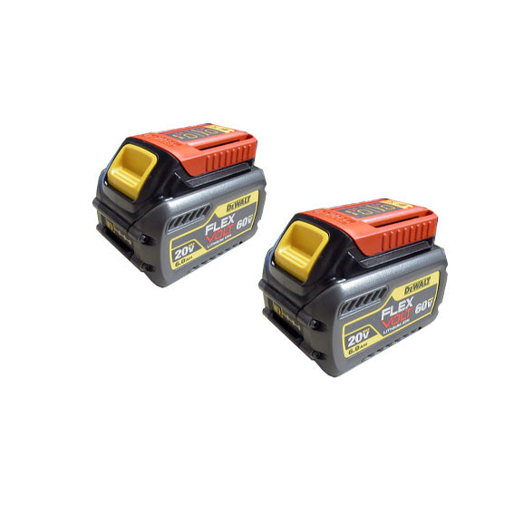 DeWalt 6.0Ah Battery 18-20V/60V Max* Flexvolt DCB606 -2 Pack
